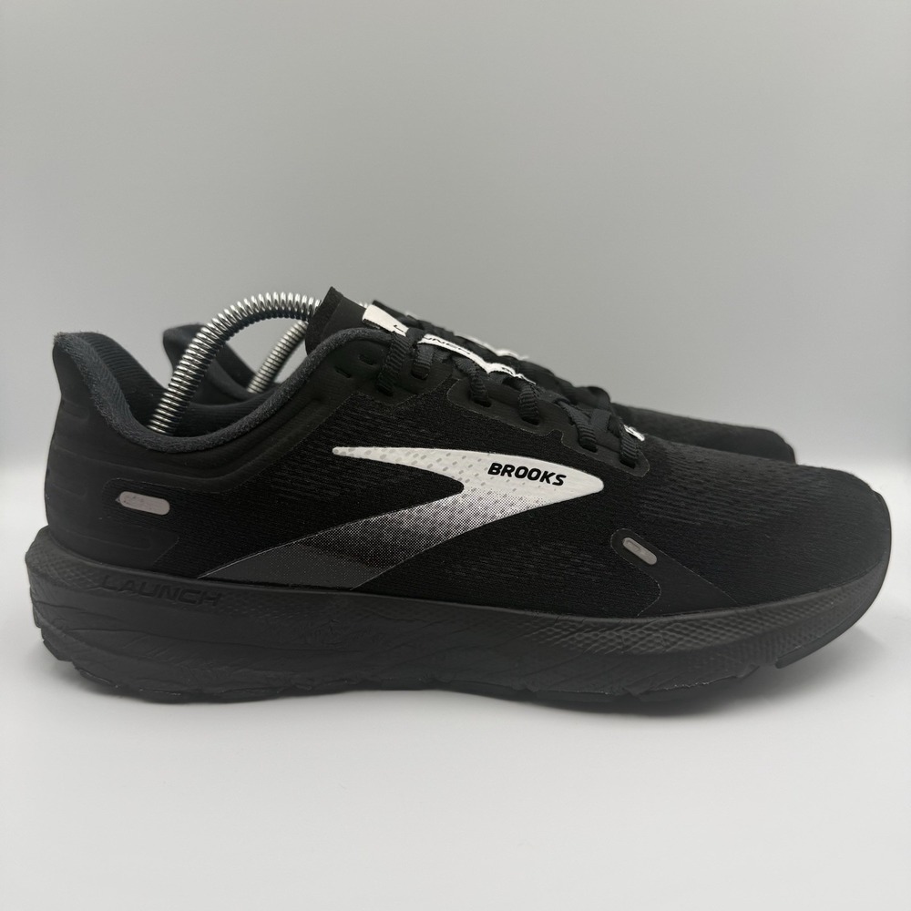 Brooks Launch GTS 9 Men's Size 9.5 Athletic Black White Running Shoes‎ Sneakers